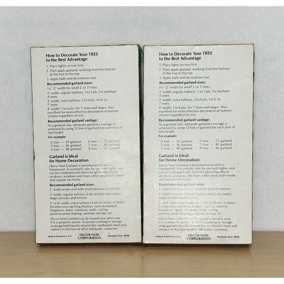 2 boxes vintage gold tinsel garland Christmas Decor Noel 2” wide x 25’ long - Picture 2 of 6